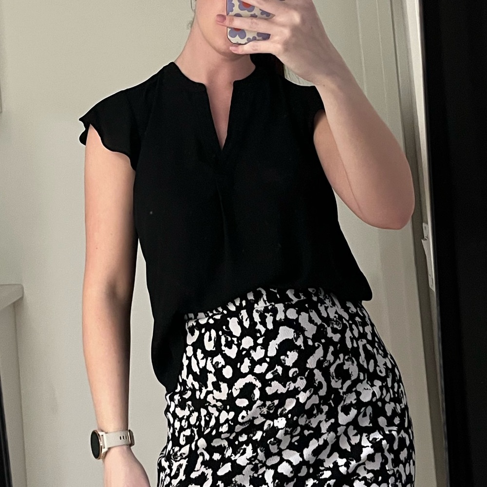 Calvin Klein Cap Sleeve Blouse